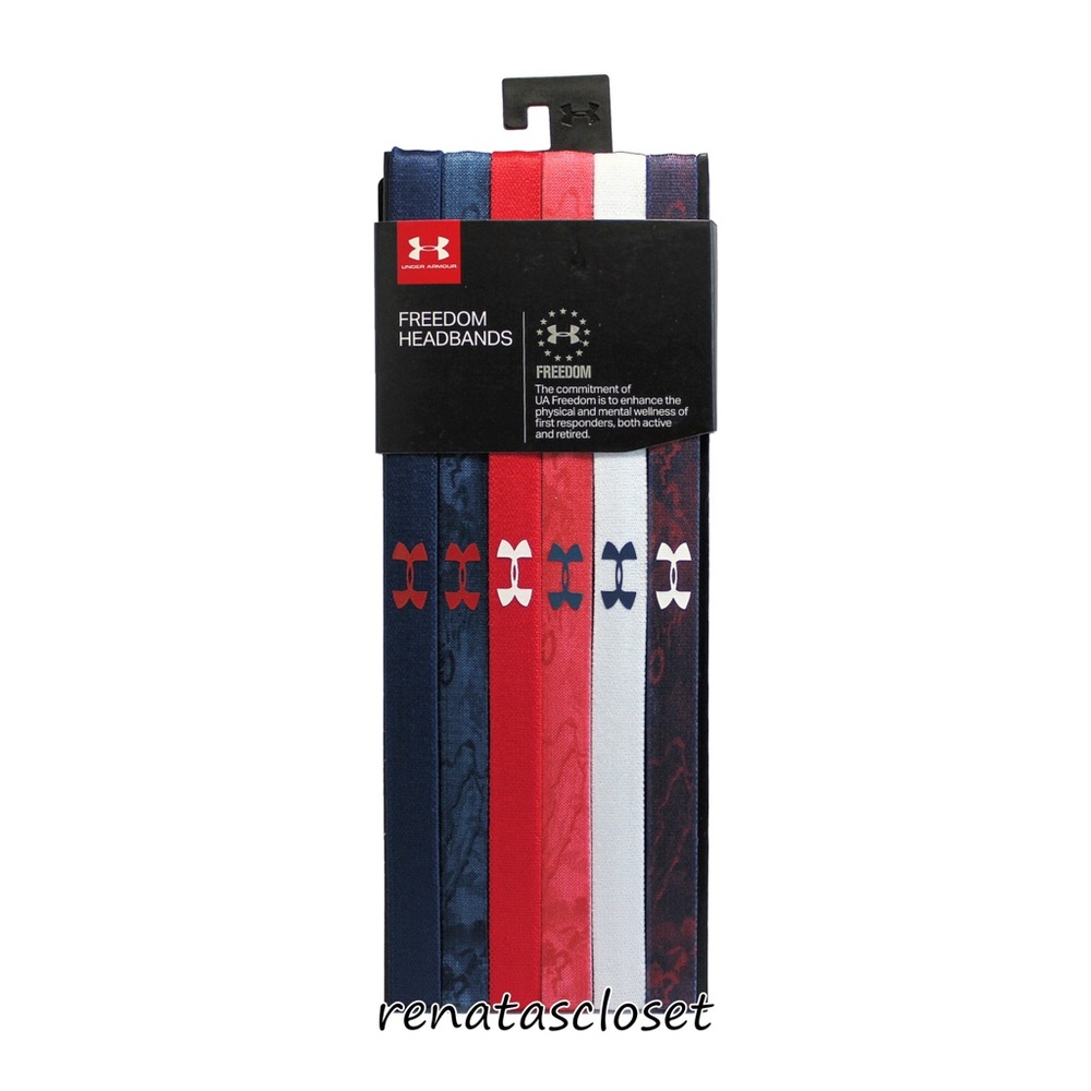 Under Armour Women's 6-pc, Freedom Headbands Mini Headband Set NWT/NIP